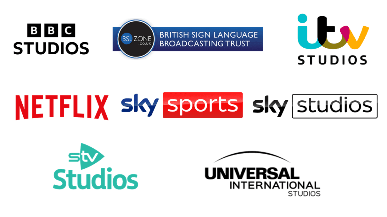 Netflix, Prime Video, Apple TV+, BBC iPlayer, Universal, Warner Bros logos